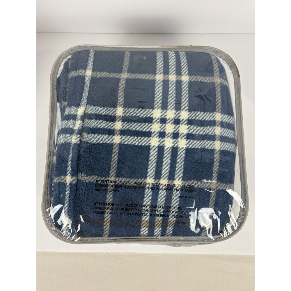 NIB Biddeford Electric Heated Micro Plush Throw Blanket Auto Shutoff 48x56 - Picture 2 of 2